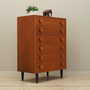 Vintage chest of drawers Teak wood Brown 1960s 4