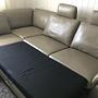 Cava Schlafsofa Récamiere Links Leder Torro Artischocke 1