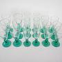 Wine and champagne glass set 1970s 4