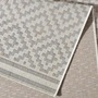 Outdoor Teppich Raute Grauweiß 200 x 290 cm 2