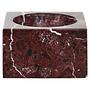 Salmo Square Red Marble Bowl
 1