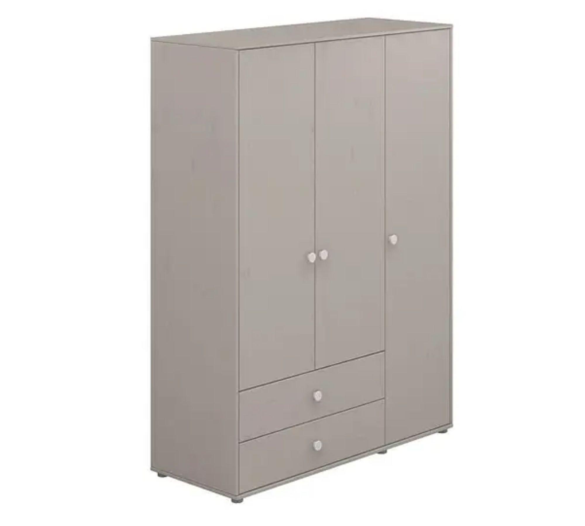 Kleiderschrank Extra Hoch Holz Grau 0