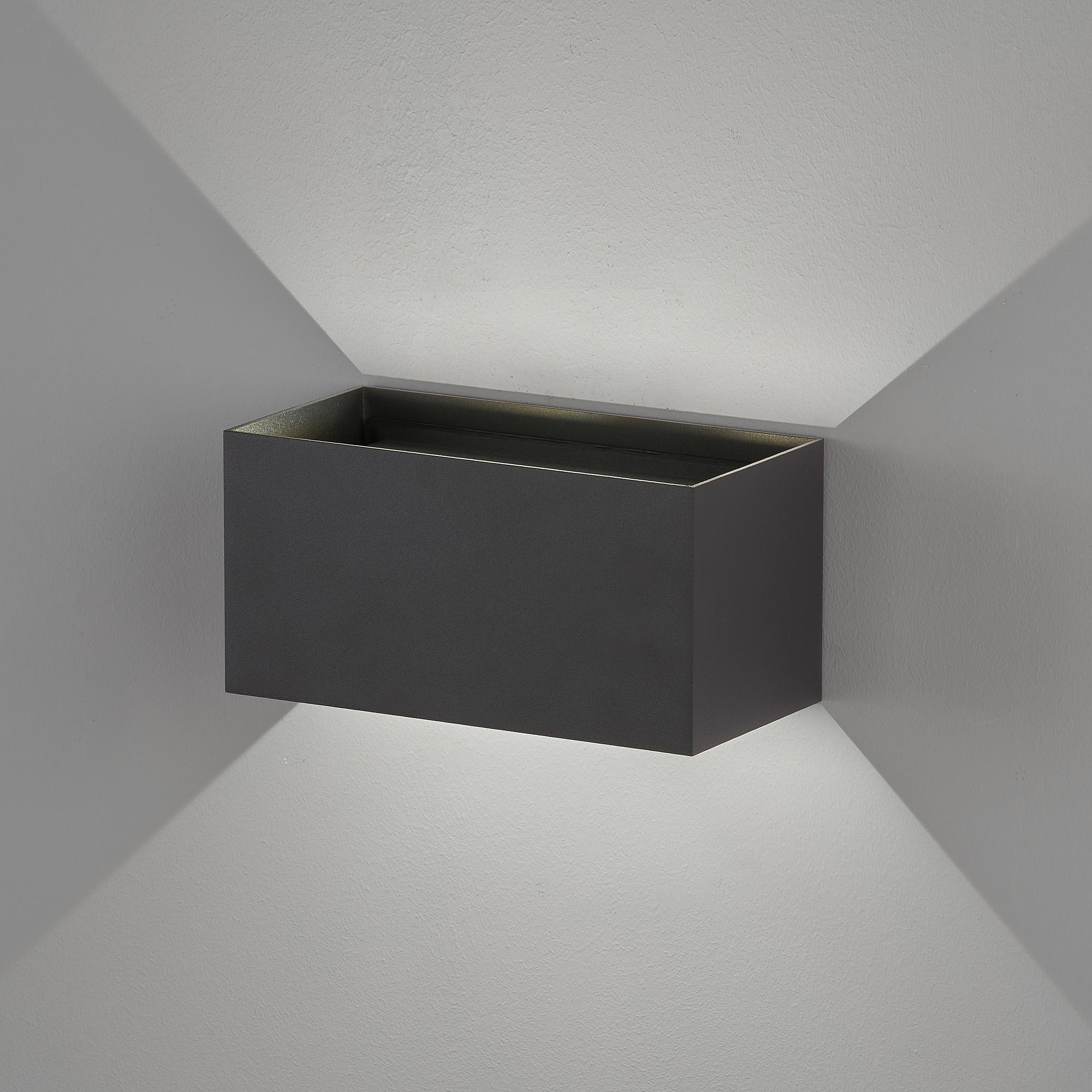 LED-Wandleuchte Wallo Eisen Schwarz 0
