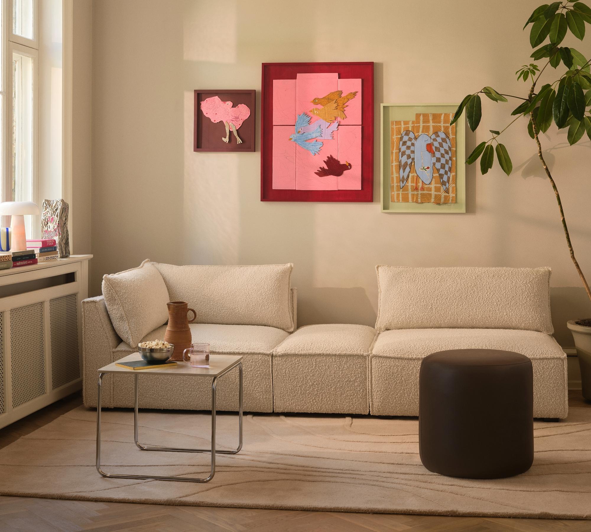 Daphne 1-Sitzer Eckmodul Links Lux Vintage Rosa 4