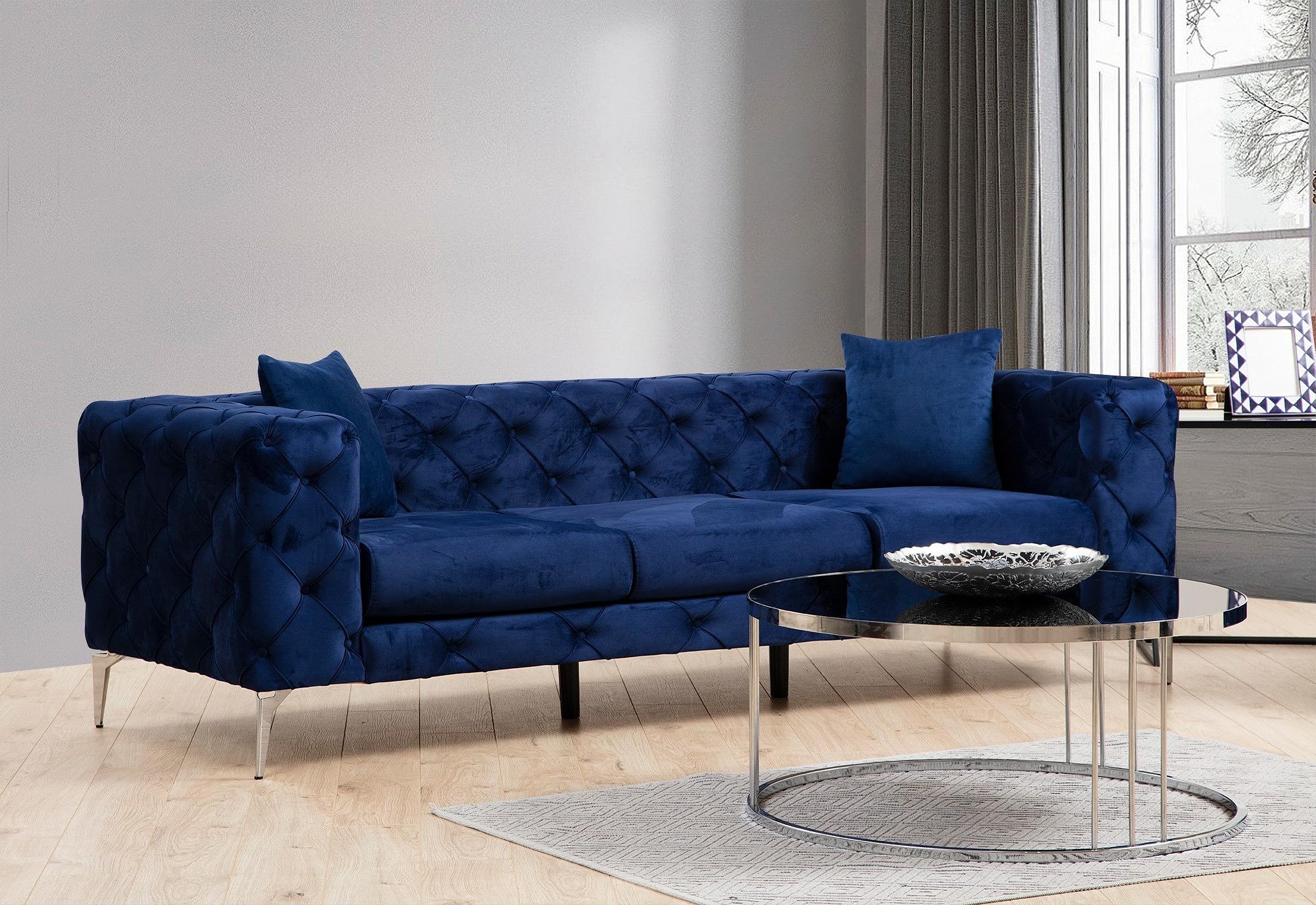 Como Sofa 3-seater Navy Blue 0