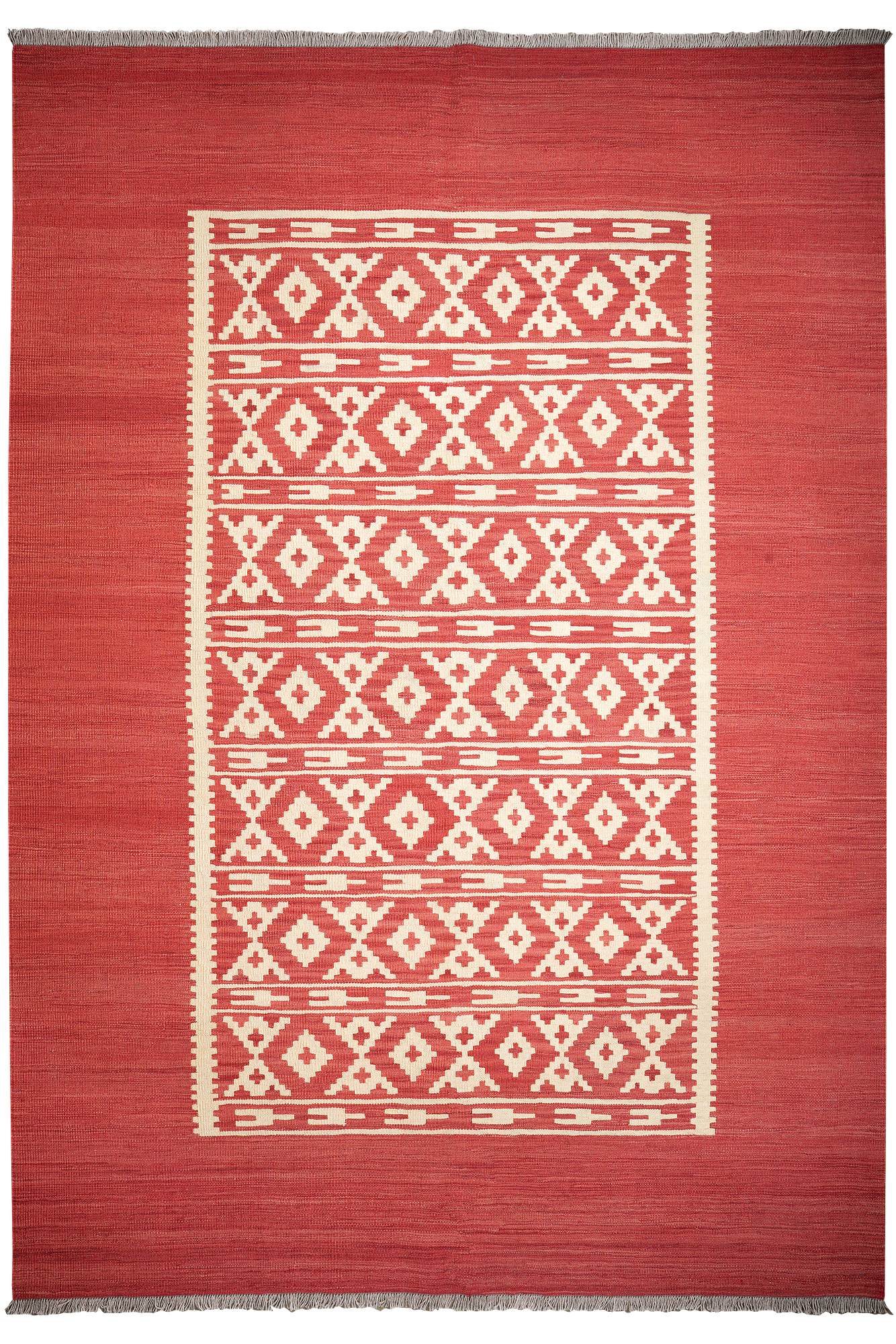 Kelim Gashgai Teppich Wolle Rot 0