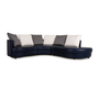 4500 Ecksofa Leder Dunkelblau 0