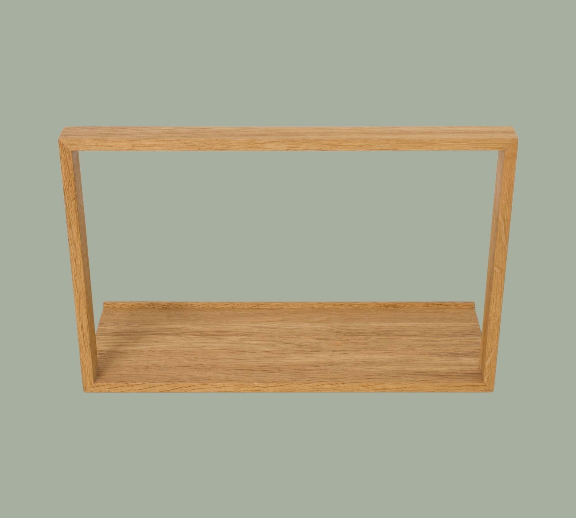 Minimalistischer Designer Plattenständer aus Eichenholz 6