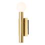Wandleuchte Lucky I Milchglas Stahl 1-Flammig Gold 0