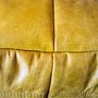 Togo Ecksofa Pull-Up-Leder Gelb 3