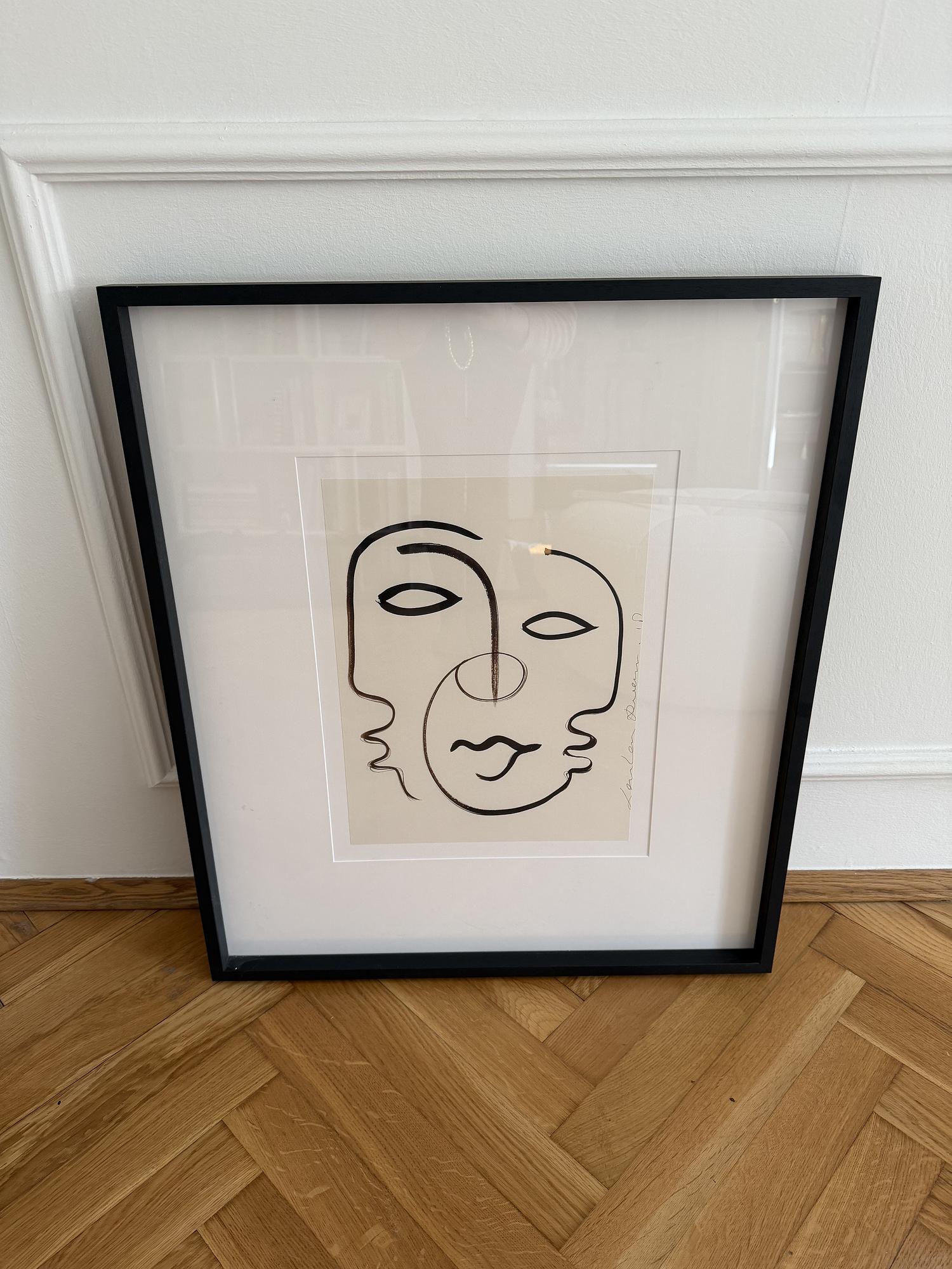 Art print Wood Paper Black 0