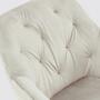 Armlehnstuhl Samt Creme 1