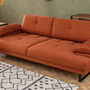 Sofa 3-Sitzer Textil Orange 3