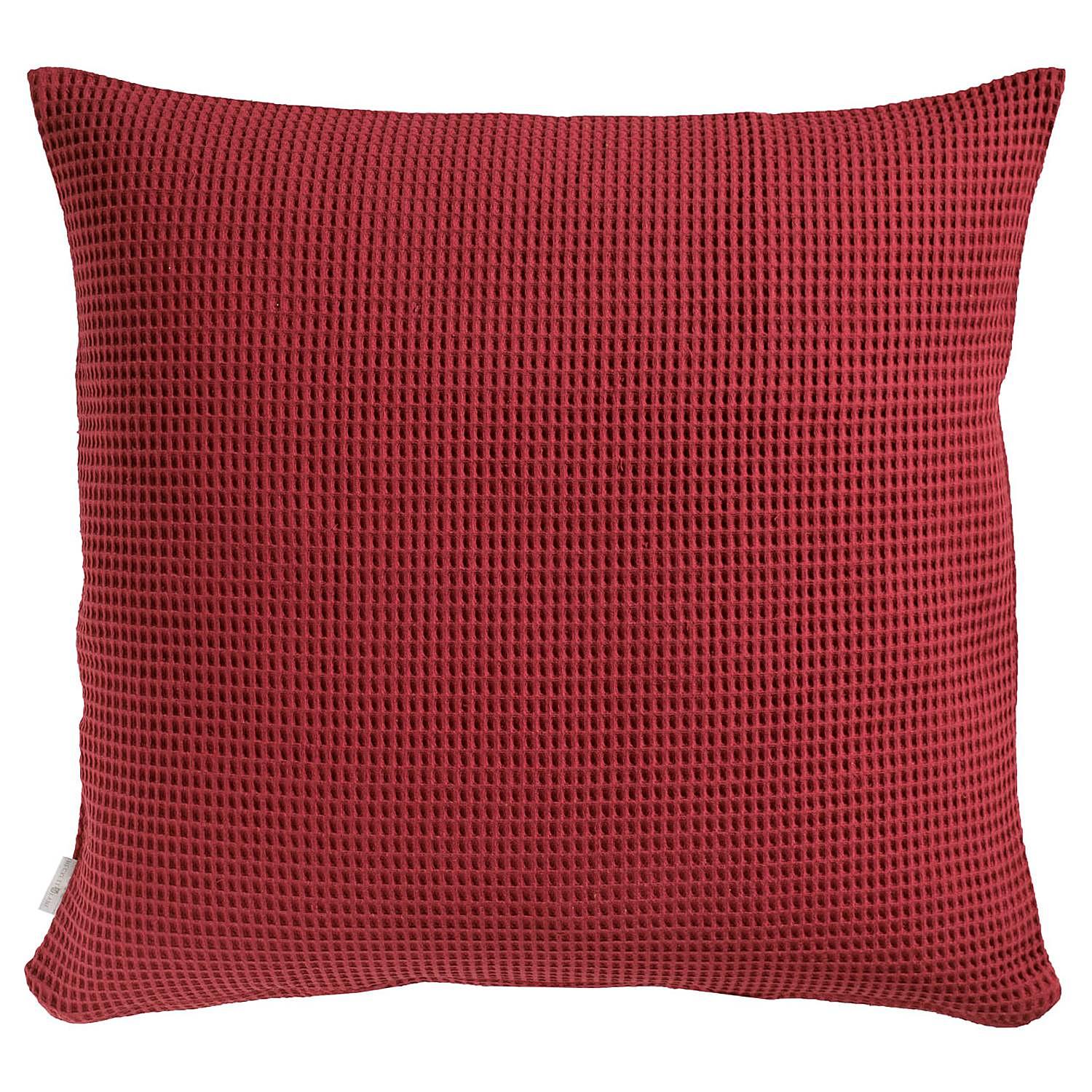Wafel II Kissenbezug Baumwolle Rot 50 x 50 cm 0