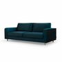 Dylan Sofa 3-Sitzer Velour Lux Petro 1