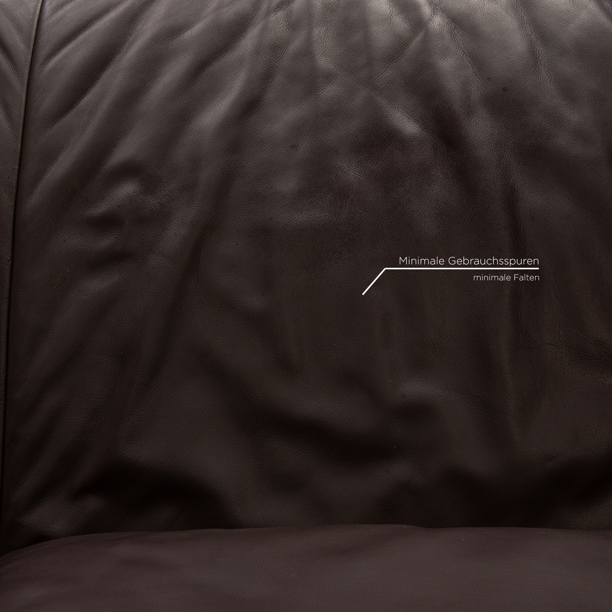 Volare Sofa 3-Sitzer mit Funktion Leder Dunkelbraun 4