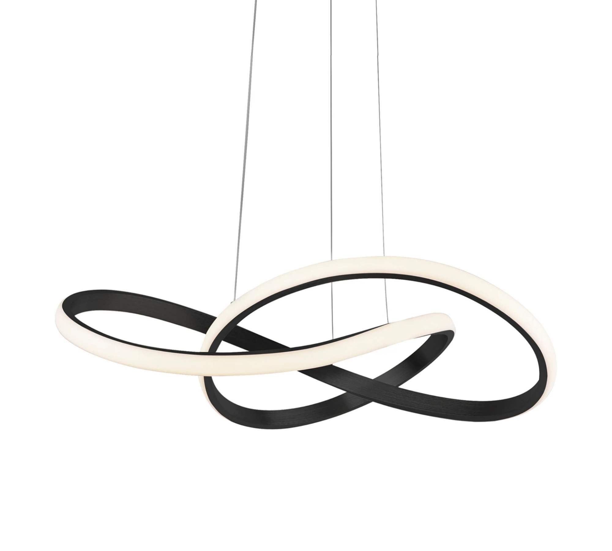 LED pendant lamp 1-light aluminum black 0