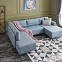 Belen Sofa Bed 4-Seater Blue 1