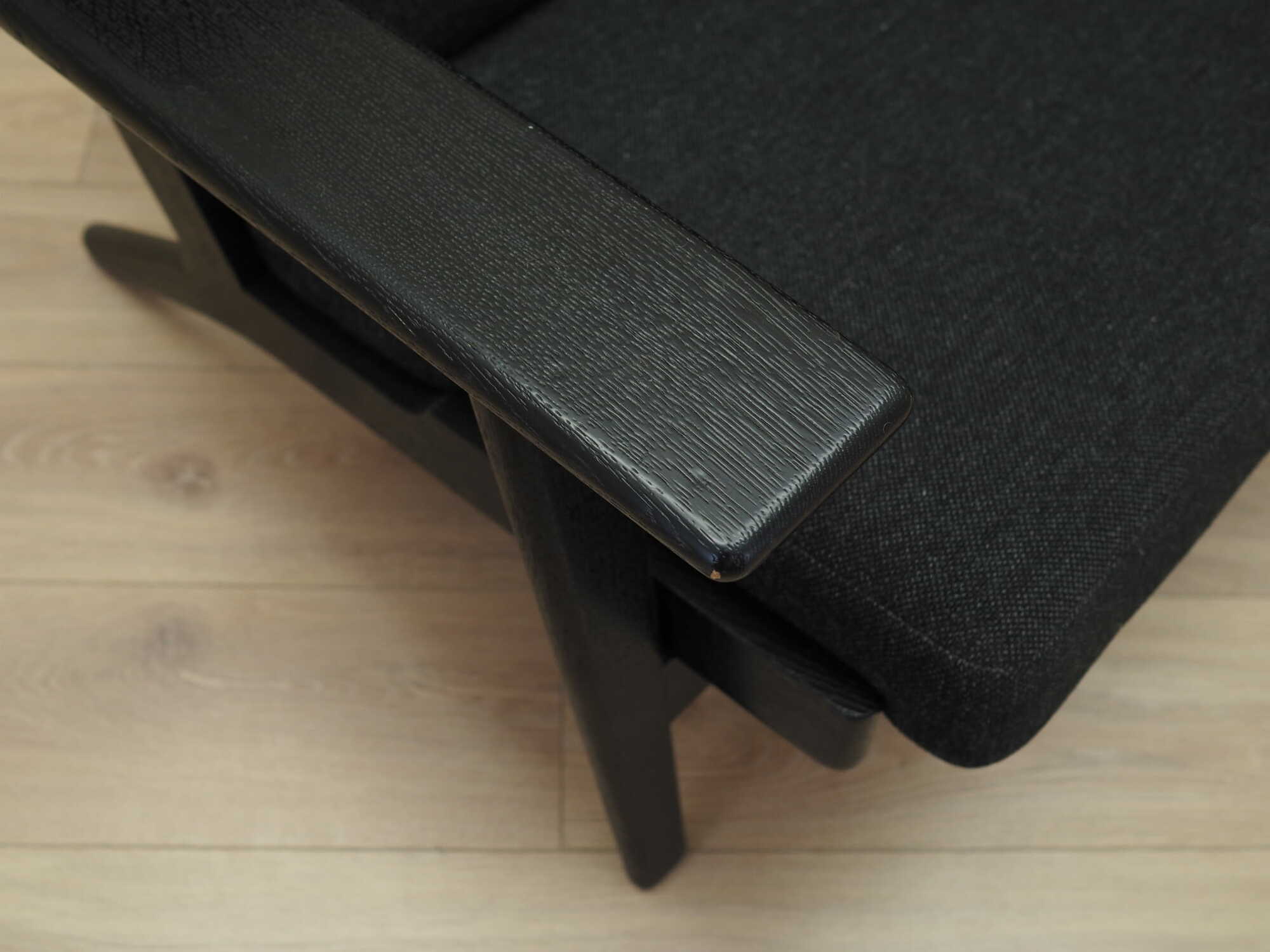 Sofa Textile Wood Black 1960s 8