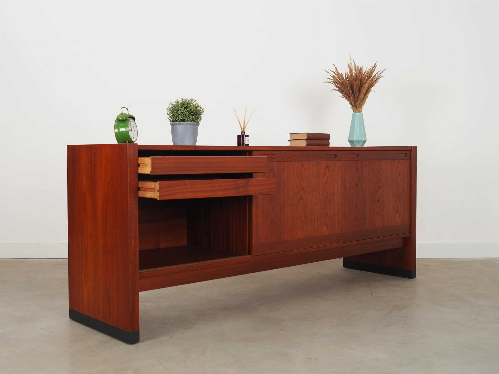 Vintage Sideboard Teakholz Braun 1960er Jahre 6