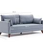 Bella Sofa 3-Sitzer Blau 8