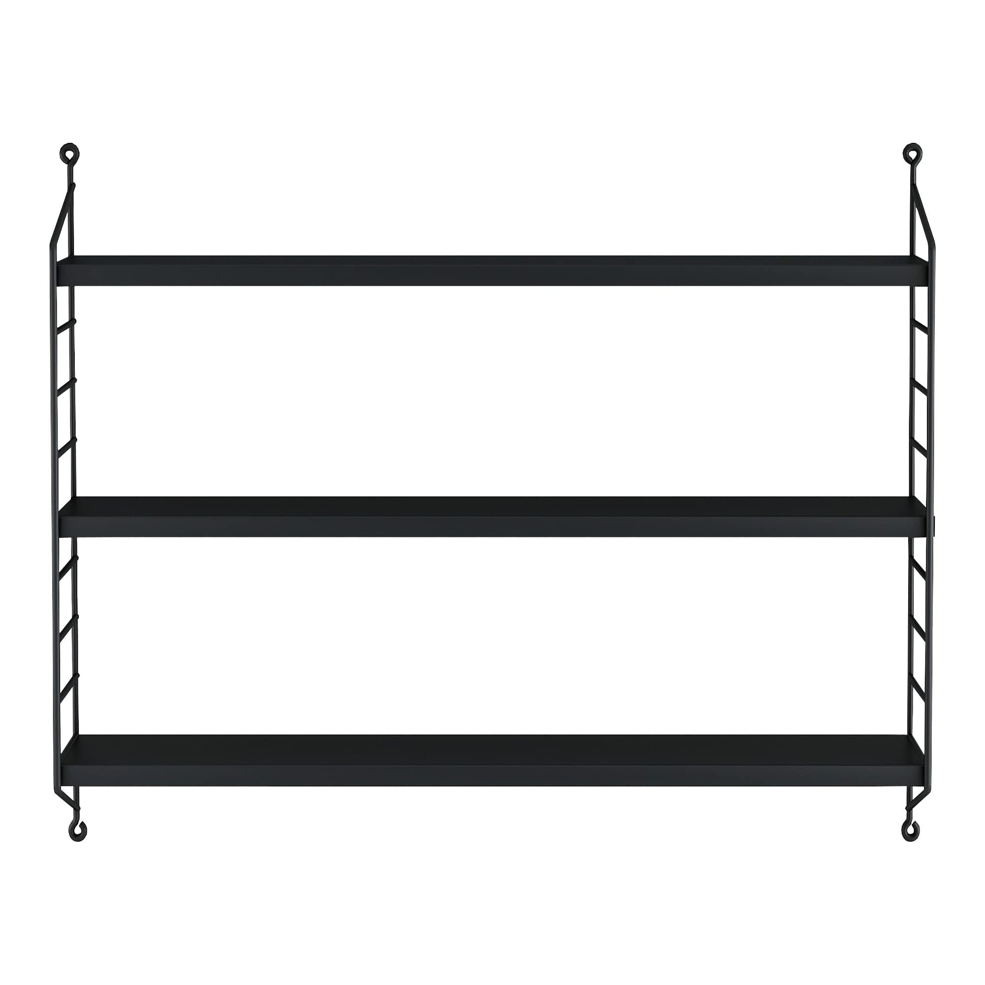 Modulares Wandregal Stahl Schwarz 5