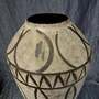 Vintage Vase Keramik Beige Braun  2