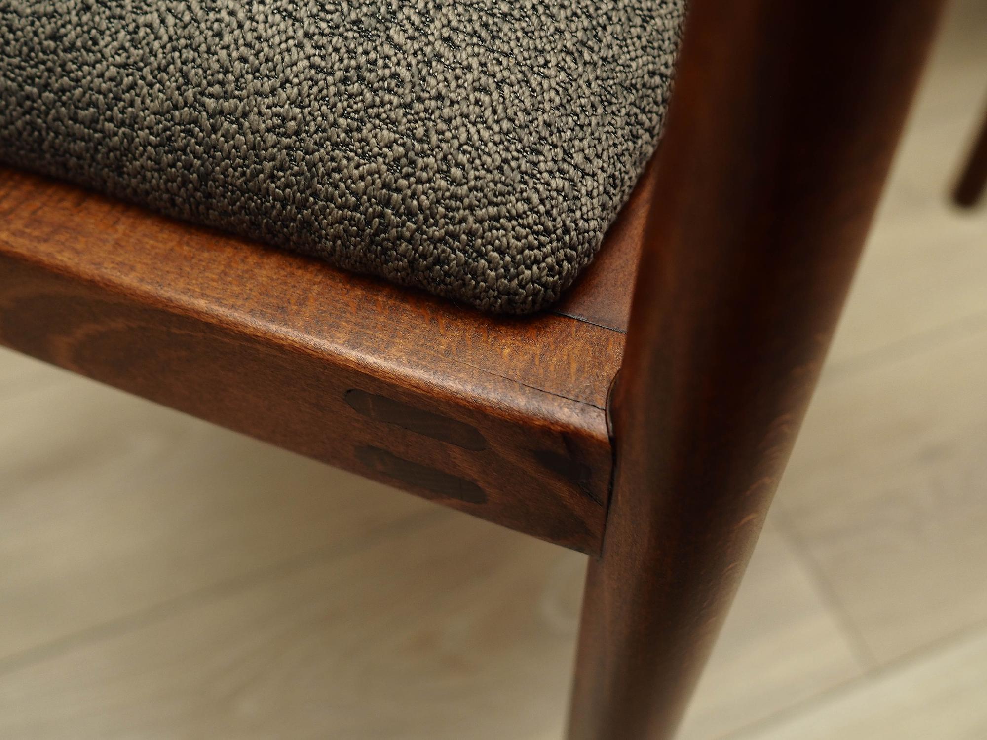 4x Chair-Set Wood Brown 1970s 13