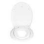 WC-Sitz Delos Family Edelstahl Weiß 1