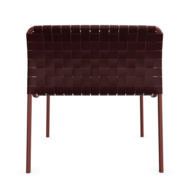 Costa Stuhl Aluminium Pulverbeschichtet Rot 3