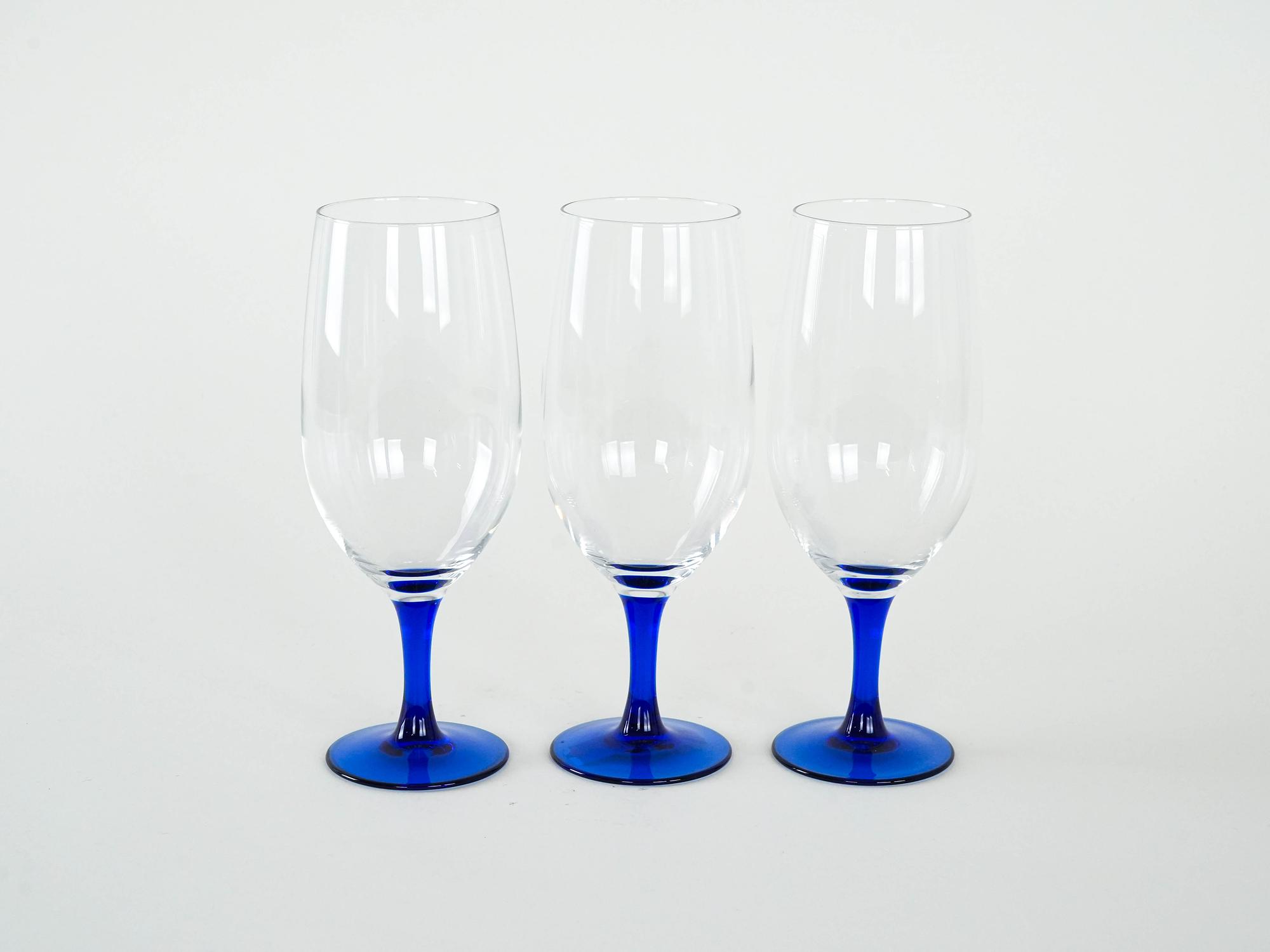 3x Glasses Blue 3