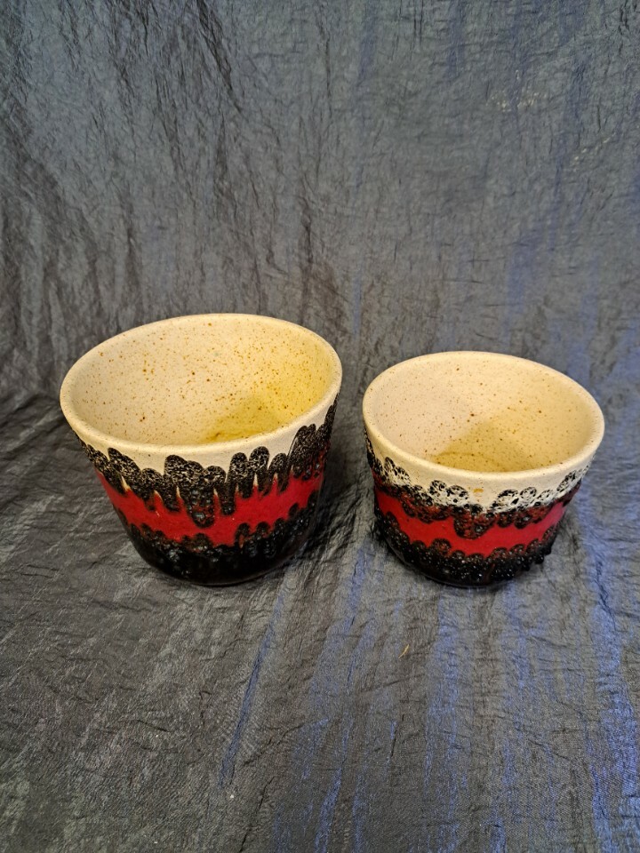 2x Blumentopf Keramik Mehrfarbig 1