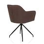 ELVERUM SPU Dining chair Faux leather Dark brown 7