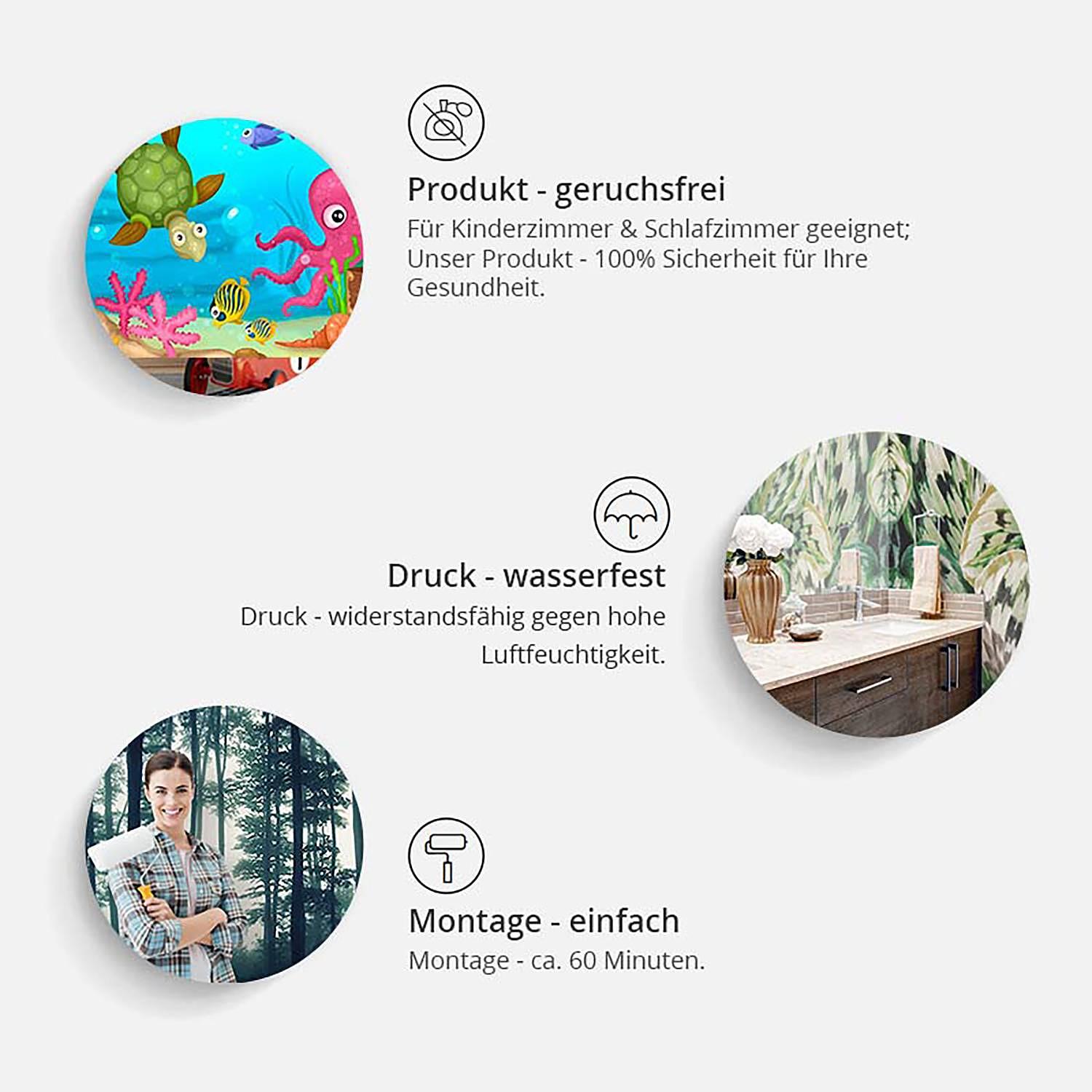 Golden Geese Premium Fototapete Vlies Mehrfarbig  4