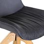 Wilbur Polsterstuhl Drehbar 2er-Set Microfaser Eiche Grau 4