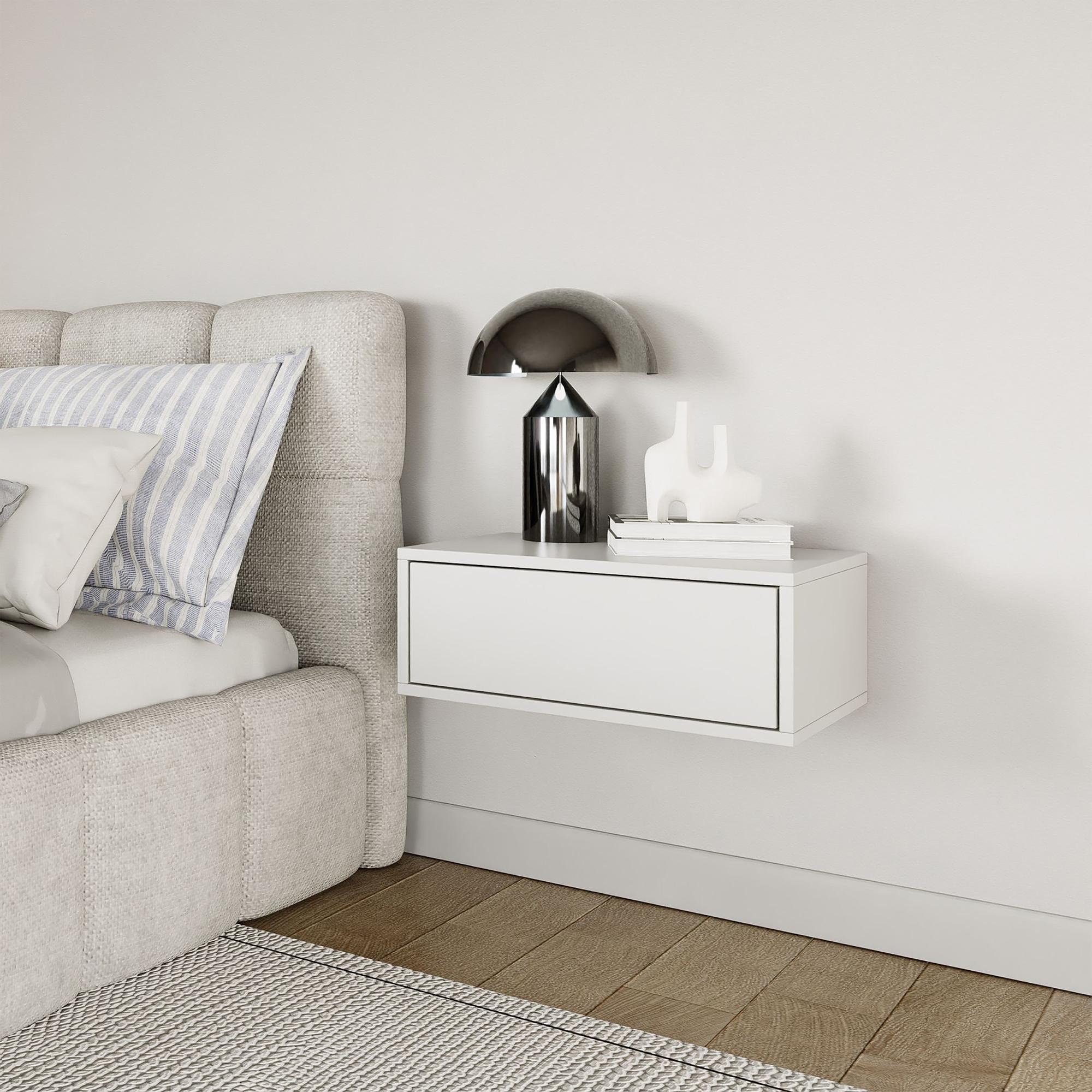 Floating Nightstand Framme White 20 cm 3