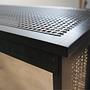 Vintage fireplace cover metal black 1980s 12