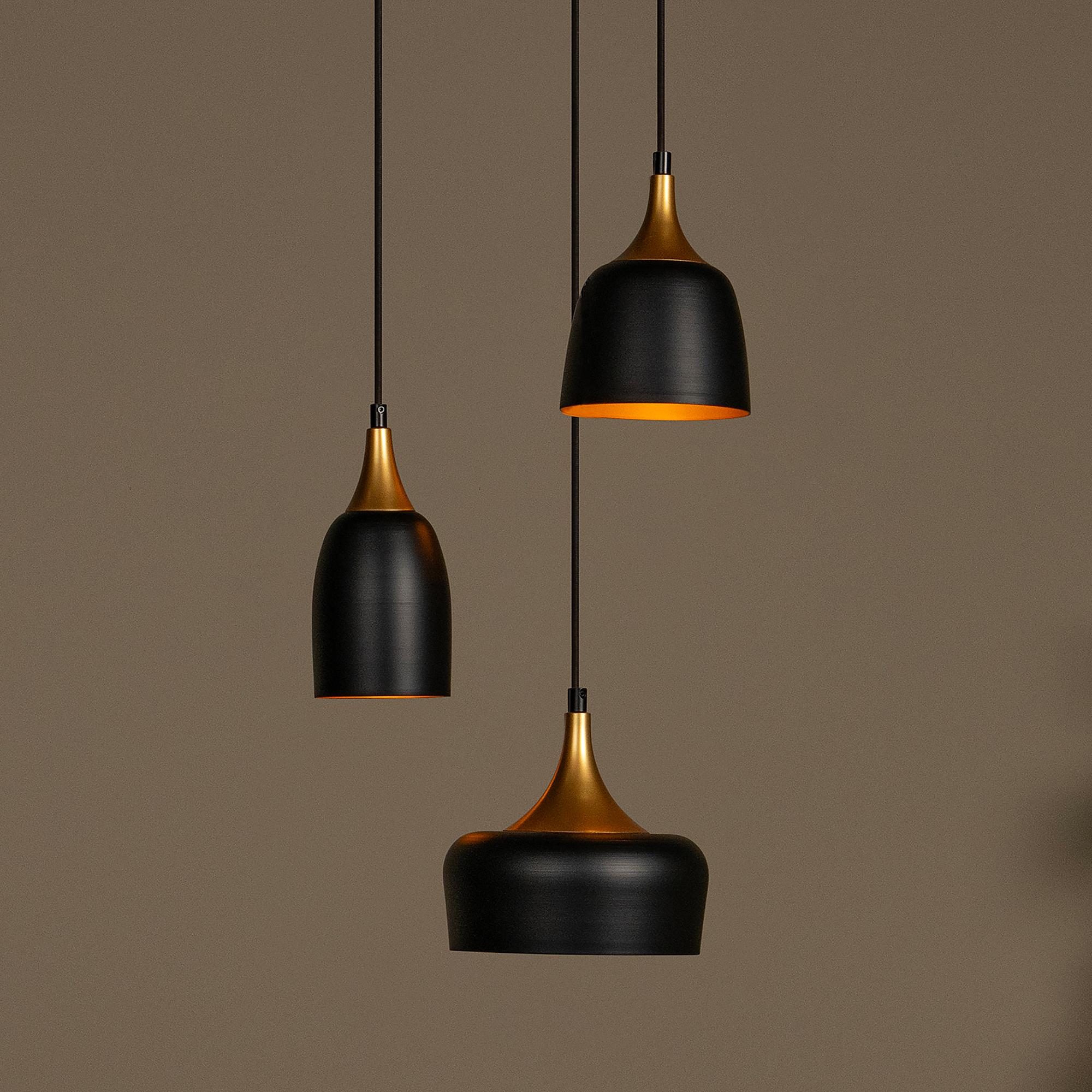 Pendelleuchte Chayanne Metall Schwarz 1