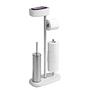 Rivazza Free-standing Toilet Brush Set Stainless Steel White 2