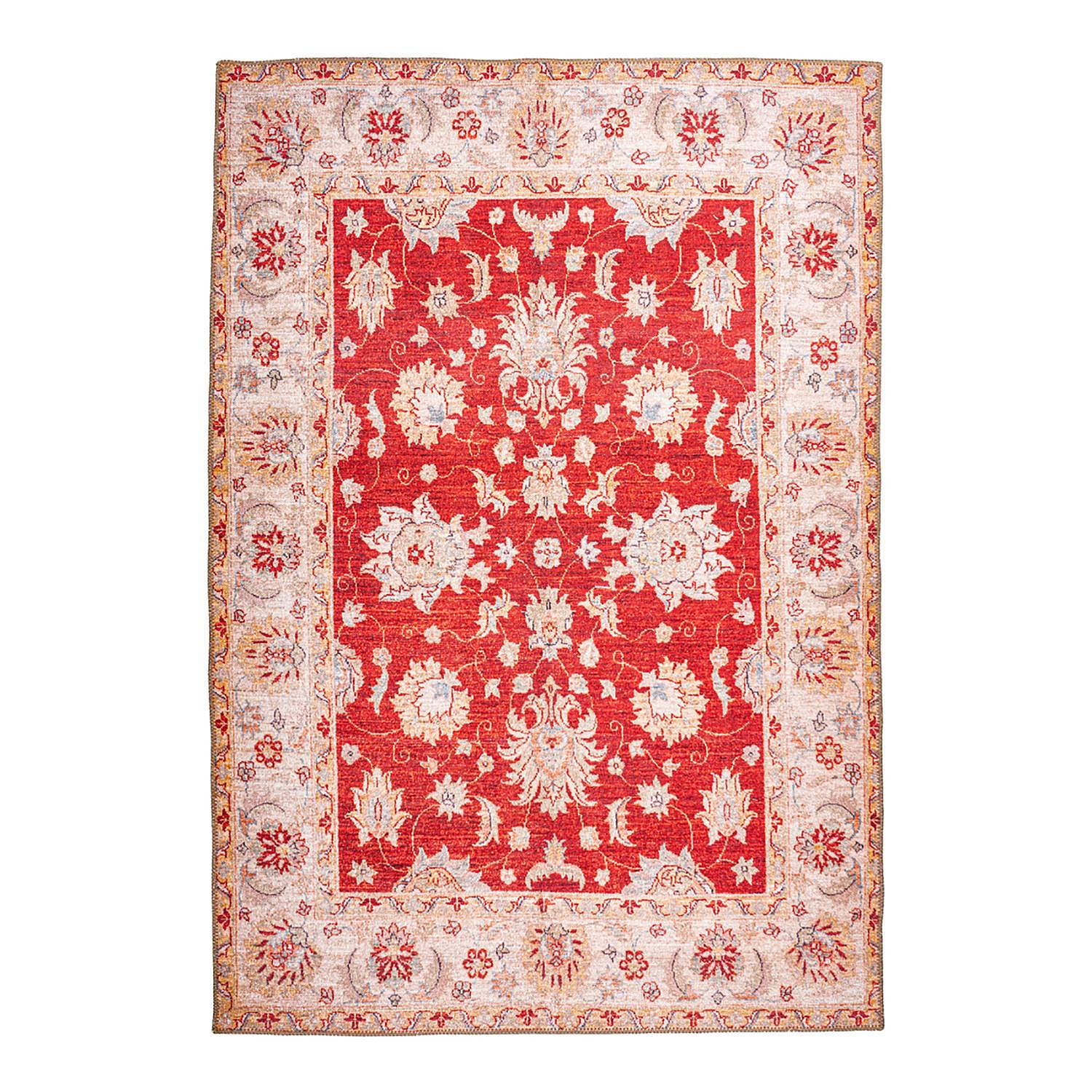 Short pile carpet Faye 625 Red 1