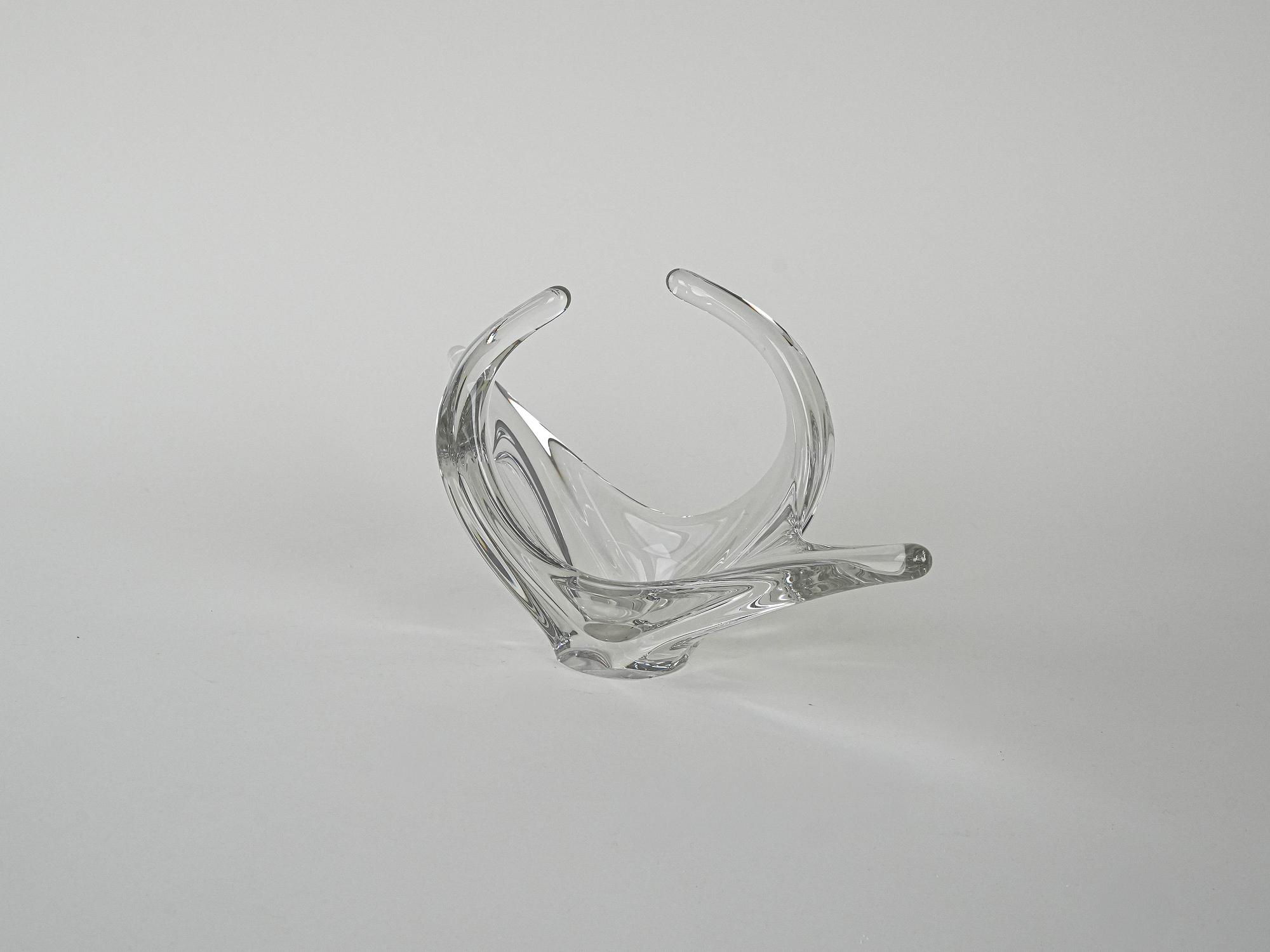 Space Age Glassplatte Transparent 1960er Jahre 3