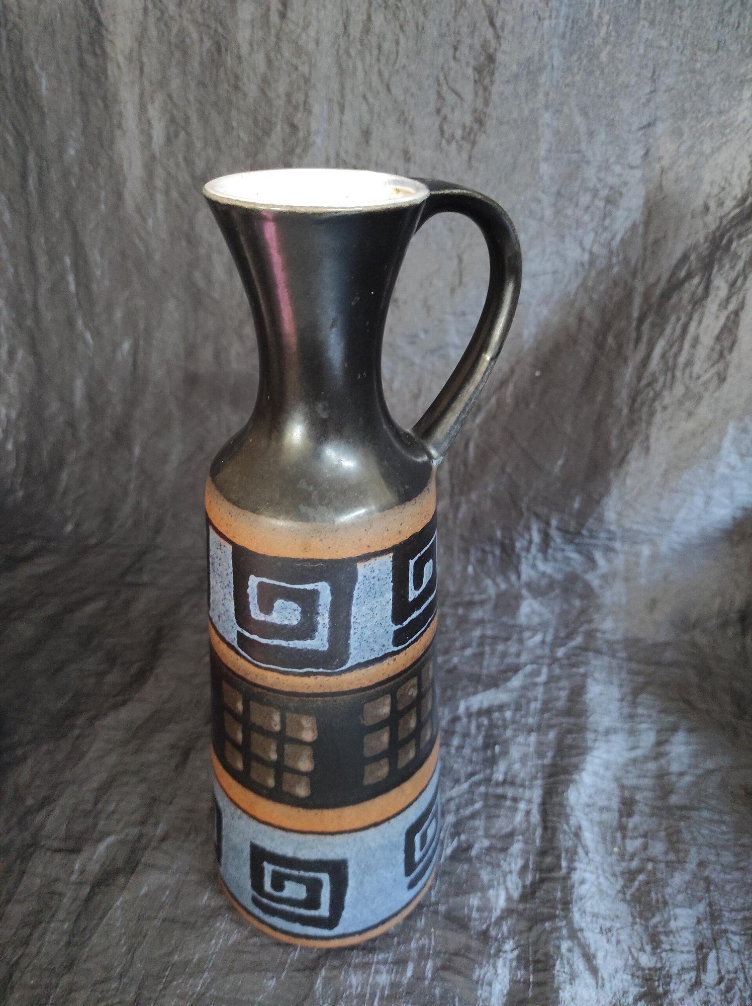 Vintage 1340-30 Vase Keramik Blau 3