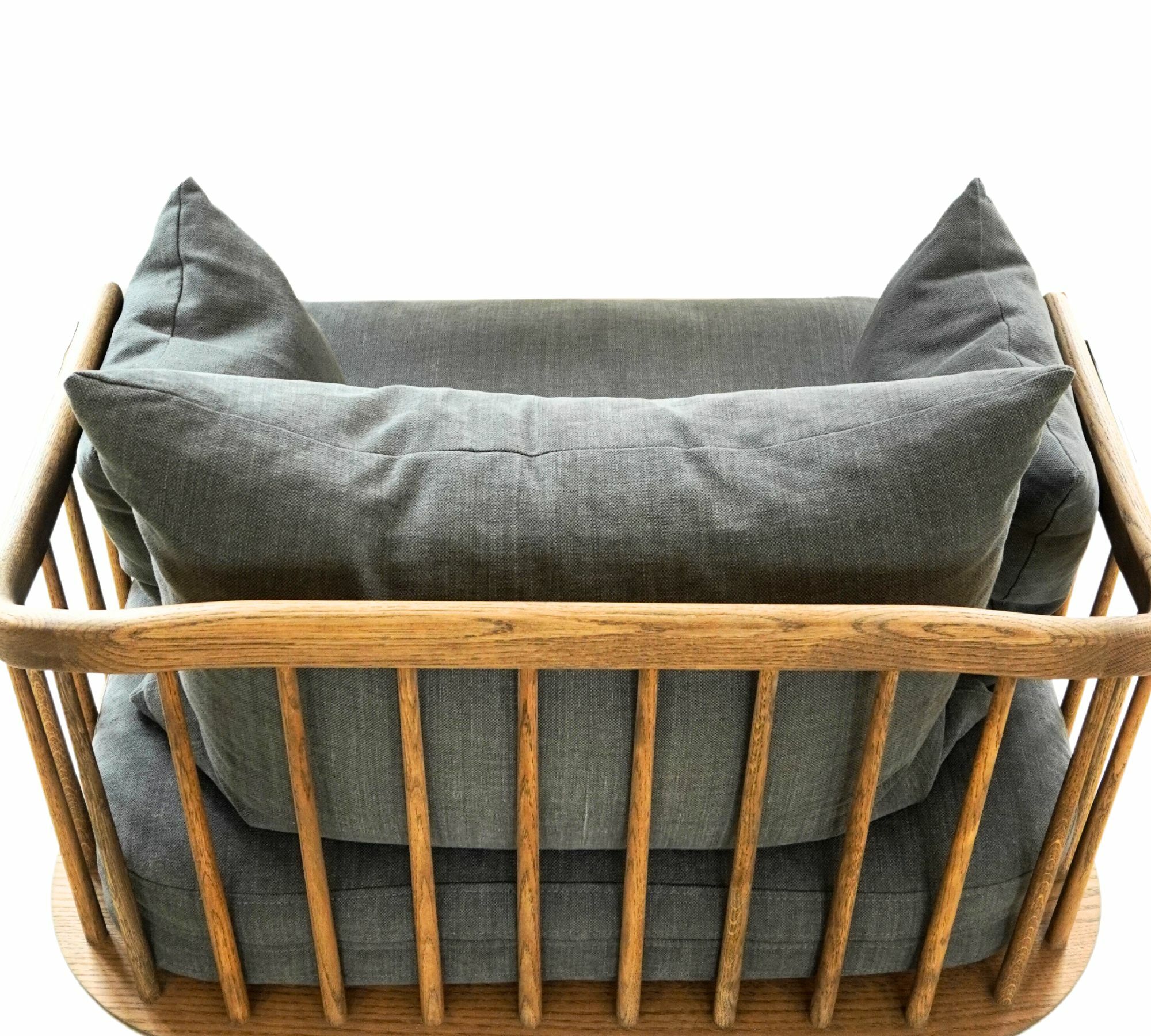 Fly SC1 Sessel Holz handgefertigt Textil Grau 3