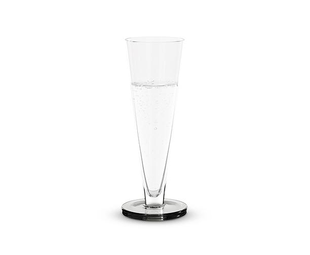 Puck Flute Glass 2-piece Set Transparent 3