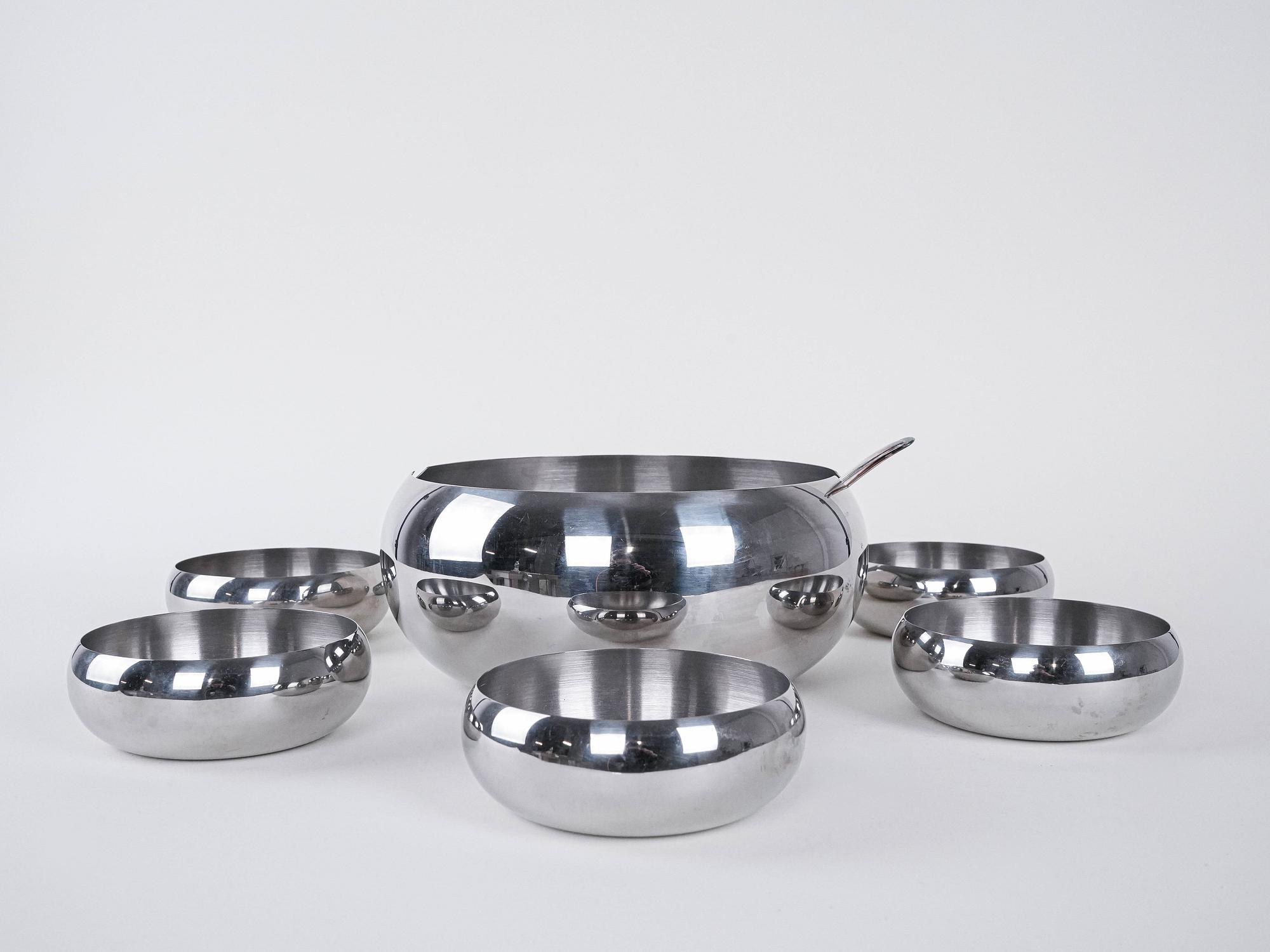 Edelstahlschüssel 7er Set Silber 1