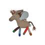 Donny Sky Donkey Plush Toy Organic Cotton Sky Blue Natural 0