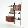 Teak-Wandmöbel PS System Braun 1960er Jahre 2