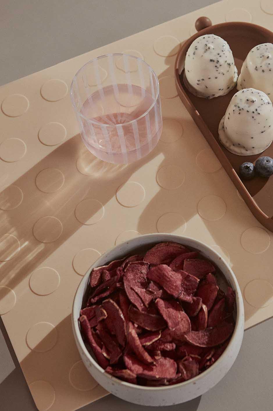 2x Dotto Placemat Silicone Beige 3