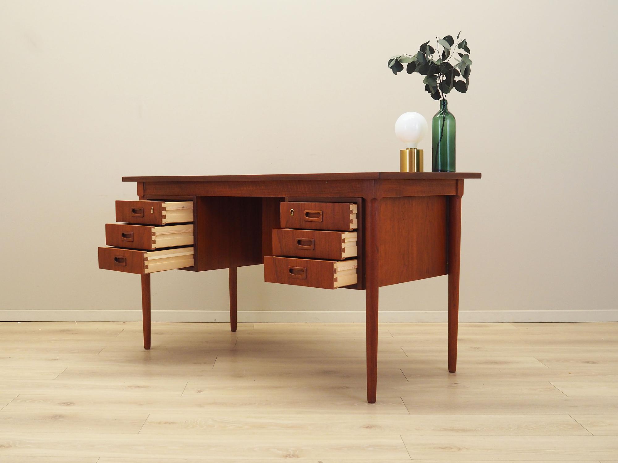 Schreibtisch Teakholz 1970er Jahre 3