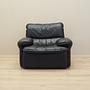 Lounge chair leather black 1970s 1